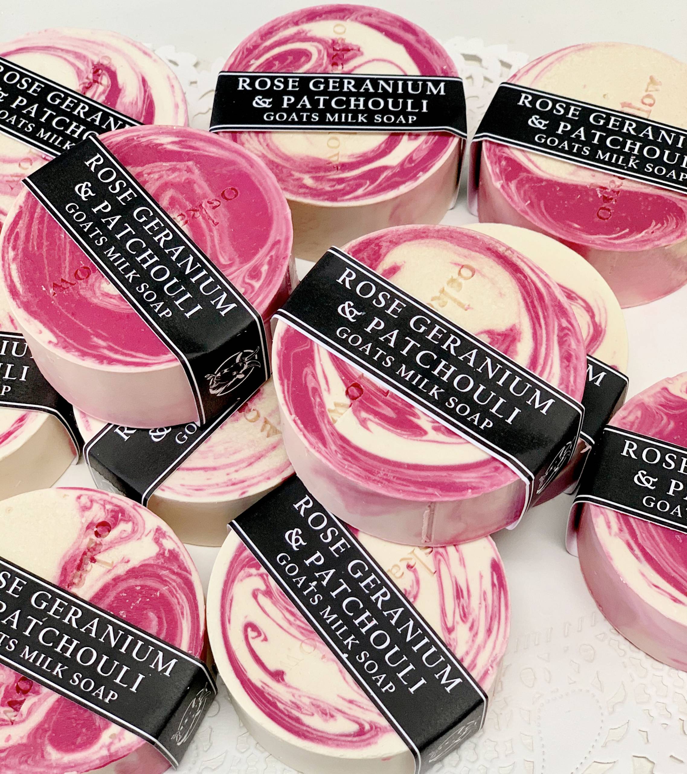 Rose Geranium + Patchouli - Goats Milk Disc
